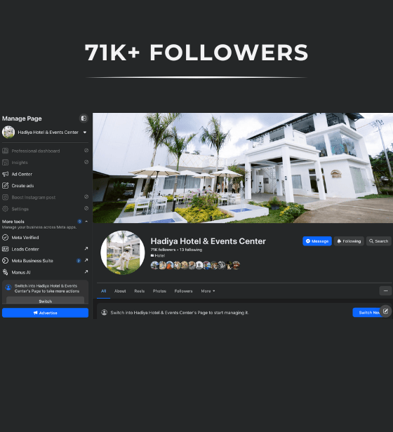 Hadiya Hotel & Events Center: Audience Growth
